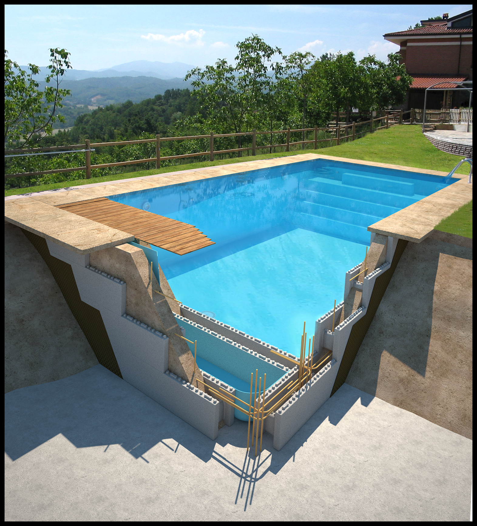 Piscine Hors Sol B ton Construire Sa Piscine En B ton FYNSR